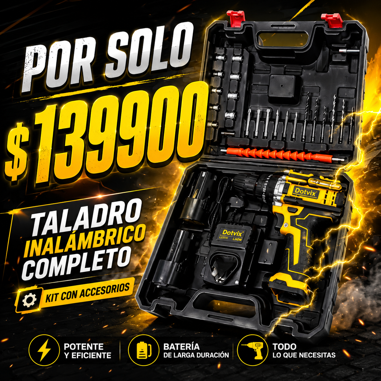 IDEAL PARA INSTALAR, ARMAR Y REPARAR - MINI TALADRO