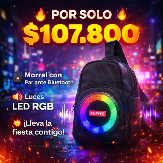 SONIDO + ESTILO EN UNO SOLO - Bolso Tipo Riñonera Con Parlante