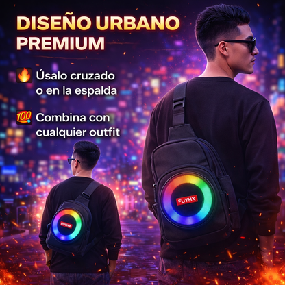 SONIDO + ESTILO EN UNO SOLO - Bolso Tipo Riñonera Con Parlante