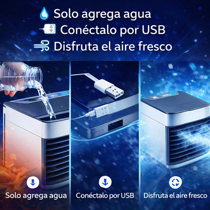 El frío que necesitas, donde lo necesitas con el mini aire acondicionado