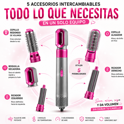 ✨ Cepillo secador 5 en 1