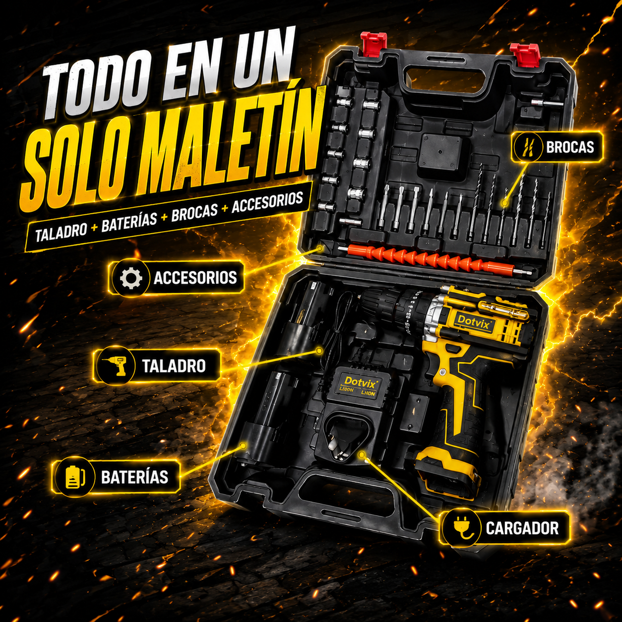 IDEAL PARA INSTALAR, ARMAR Y REPARAR - MINI TALADRO