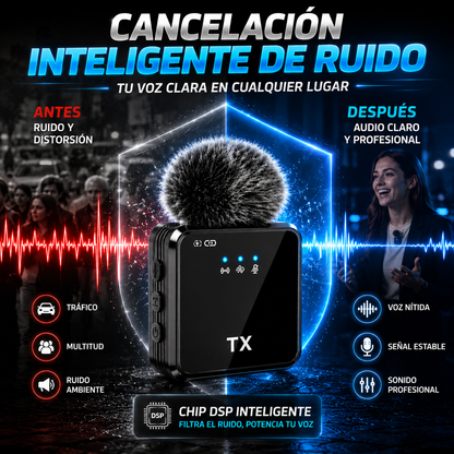 Micrófono Inalámbrico de Solapa