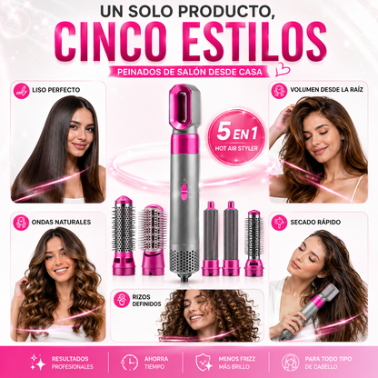 ✨ Cepillo secador 5 en 1