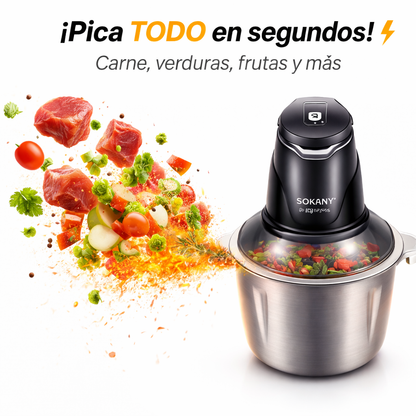 Procesa tus alimentos en tiempo récord - Procesador de Alimentos 2 en 1