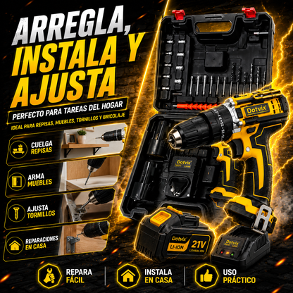 IDEAL PARA INSTALAR, ARMAR Y REPARAR - MINI TALADRO