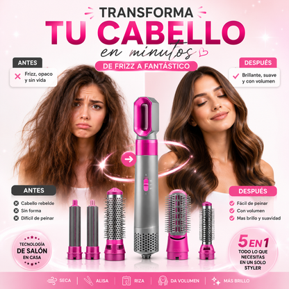 ✨ Cepillo secador 5 en 1