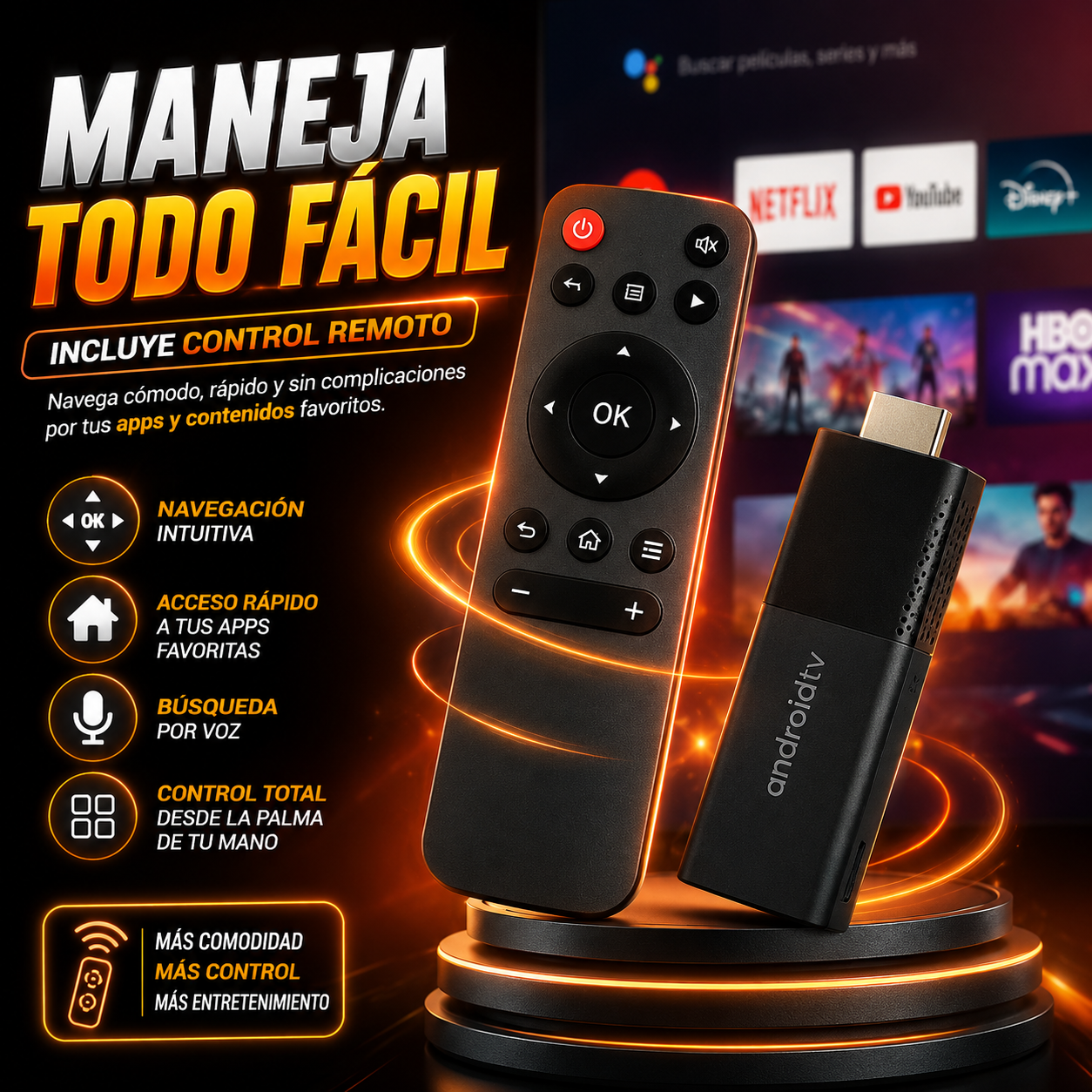 Convierte tu TV en Smart TV con el TV Stick Android con Magis