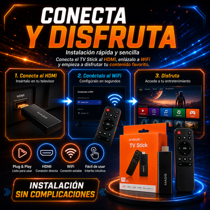 Convierte tu TV en Smart TV con el TV Stick Android con Magis