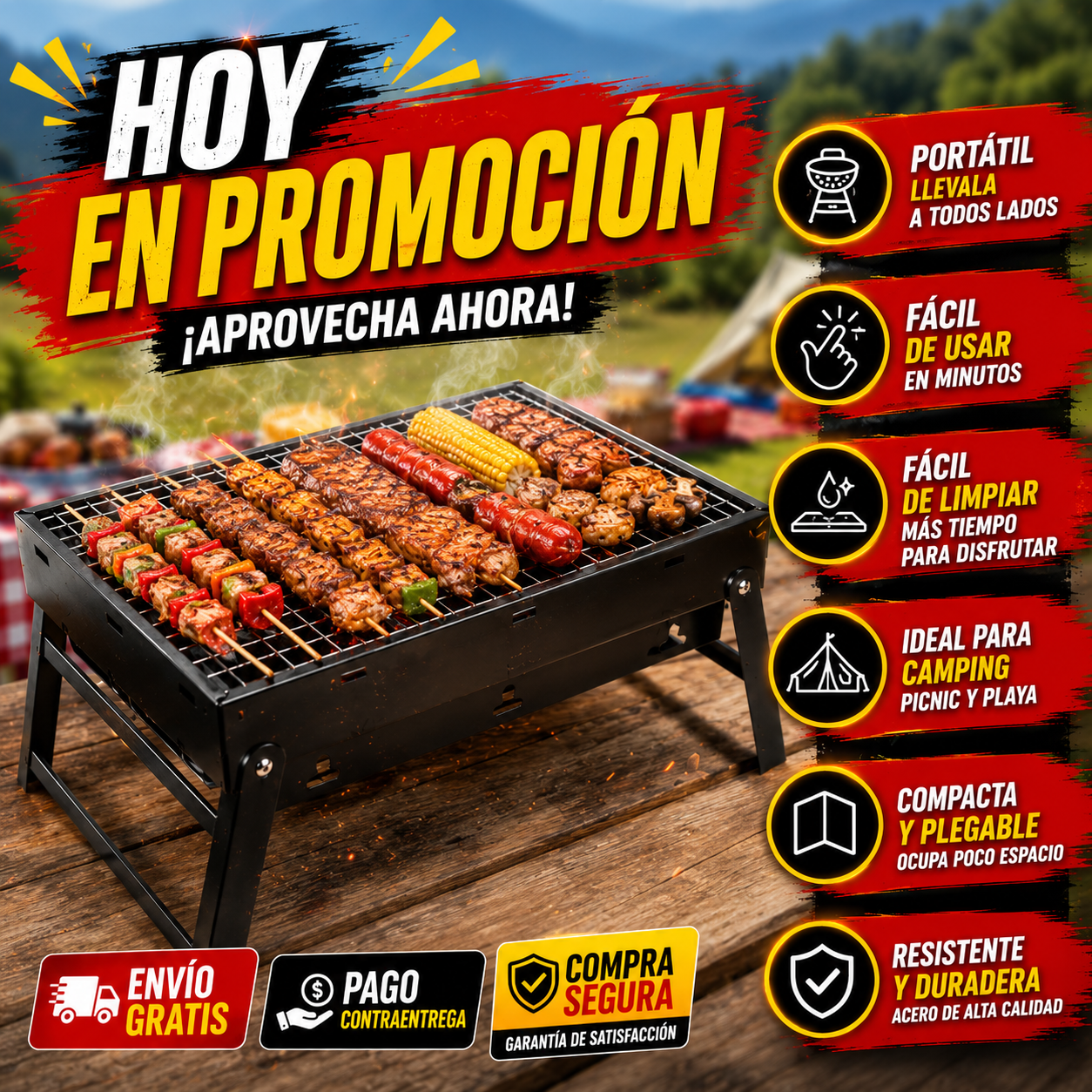 🔥 EL ASADOR QUE TODOS QUIEREN - Parrilla - Asador de Carbón