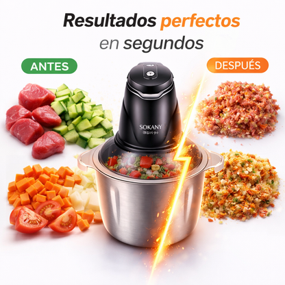 Procesa tus alimentos en tiempo récord - Procesador de Alimentos 2 en 1