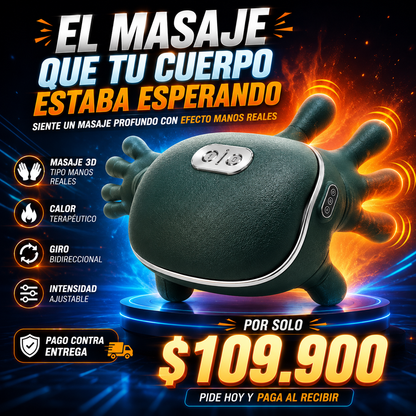 Masaje profundo con efecto manos reales - Masajeador Cervical